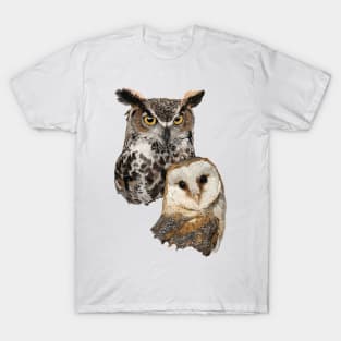 Owl and Barn Owl T-Shirt